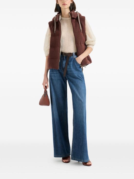 26SS 브루넬로 쿠치넬리 베스트 M0DVT2142 CYW22 Bordeaux - BRUNELLO CUCINELLI