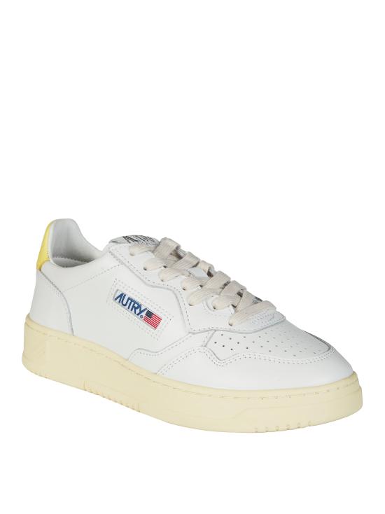 26SS 오트리 메달리스트 로우 레더 스니커즈 AULWLL09 WHTLEMOM BIANCO - AUTRY