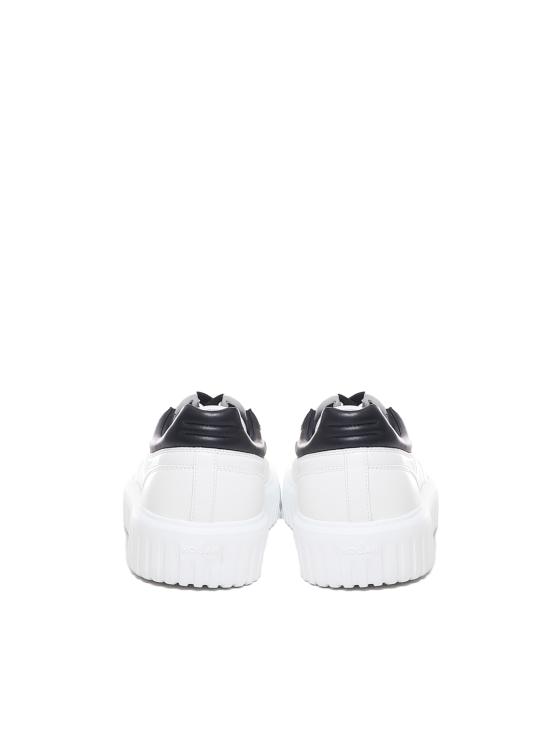 26SS 호간 H 스트라이프 스니커즈 HXM6450FC60LE9 0001 White - HOGAN