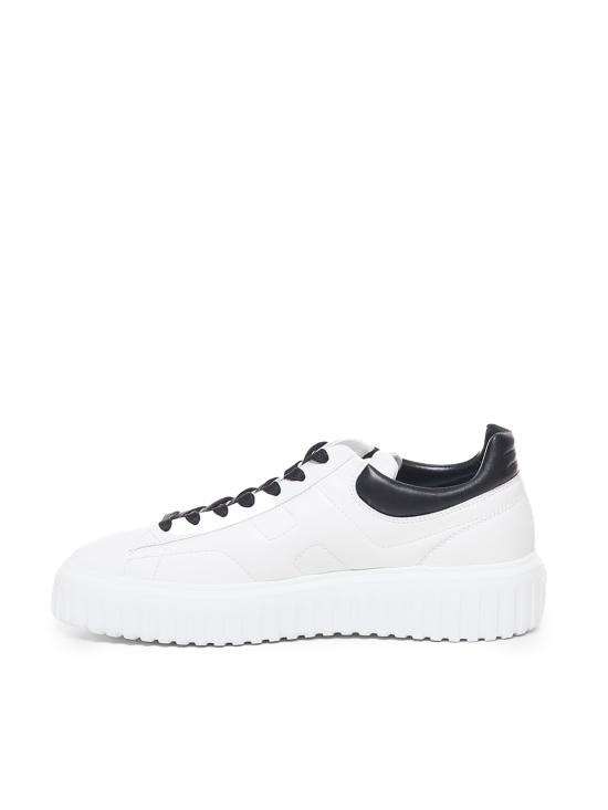 26SS 호간 H 스트라이프 스니커즈 HXM6450FC60LE9 0001 White - HOGAN