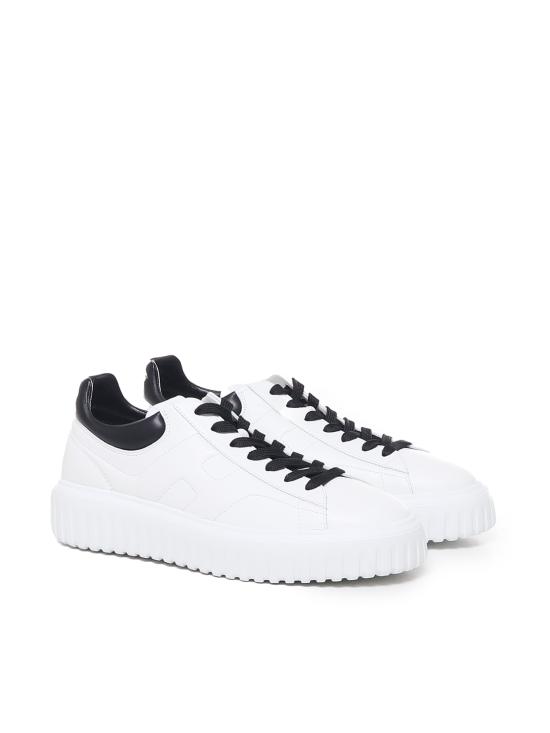 26SS 호간 H 스트라이프 스니커즈 HXM6450FC60LE9 0001 White - HOGAN