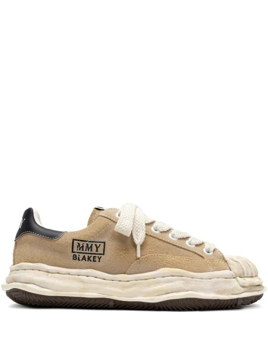 25FW 메종 미하라 야스히로 블레이키 OG 솔 빈티지 스웨이드 로우탑 스니커즈 A15FW728 WHITE