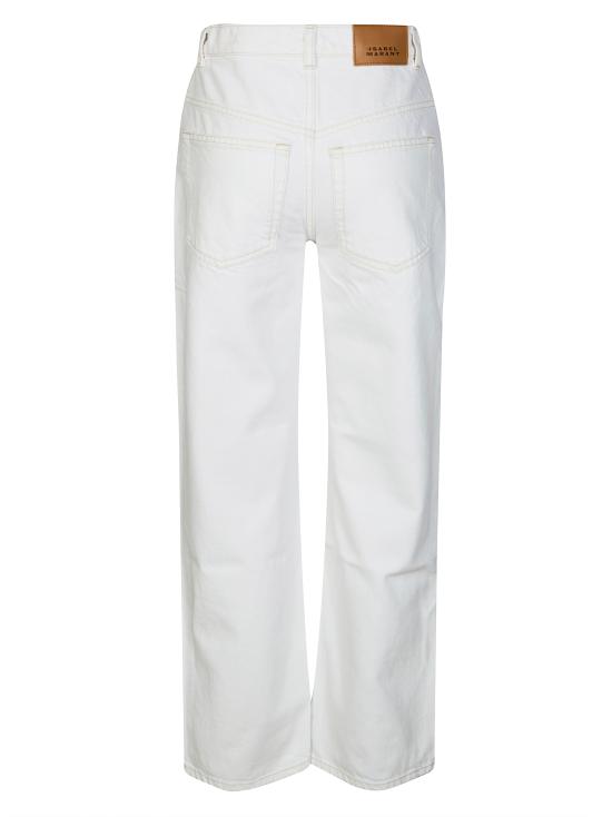 26SS 이자벨마랑 스트레이트 팬츠 PA0636FAD1H04I 20WH BIANCO - ISABEL MARANT