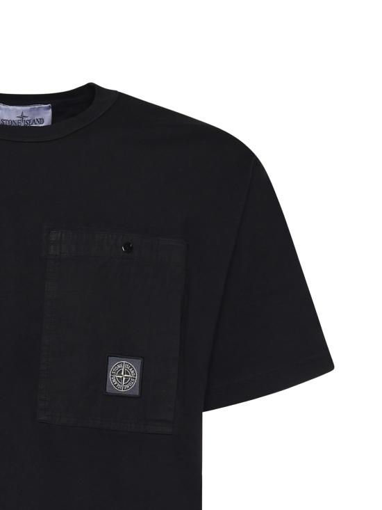 26SS 스톤 아일랜드 반팔 티셔츠 L1S152100004 S0115V0029 Black - STONE ISLAND