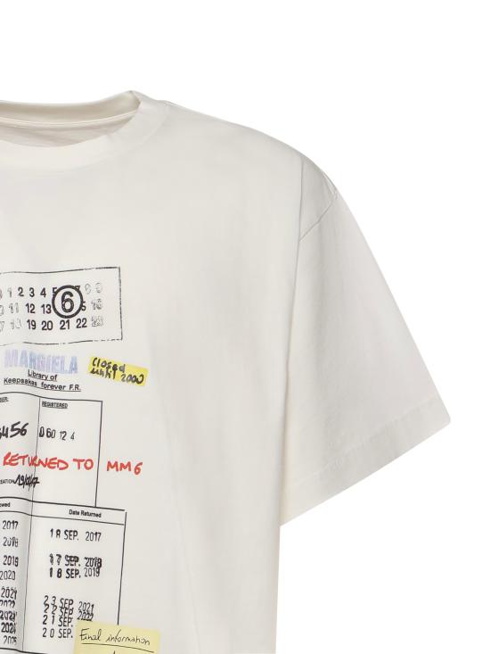 26SS MM6 메종마르지엘라 반팔 티셔츠 SH0GC0070 M20170101 Beige - MM6 MAISON MARGIELA