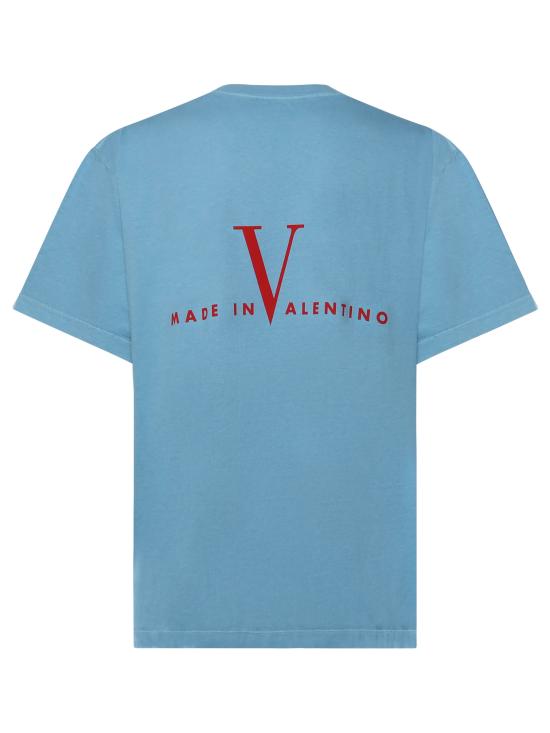 26SS 발렌티노 가라바니 반팔 티셔츠 8V3MG17U BBABLM Blue - VALENTINO GARAVANI