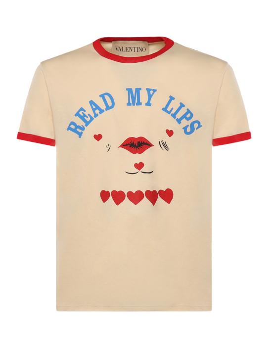 26SS 발렌티노 가라바니 반팔 티셔츠 8V3MG17D BC7RHK BUTTER RED