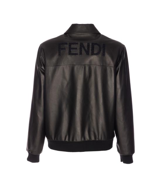 26SS 펜디 레더 블루종 FPJ139 ATJZF0GME Black - FENDI