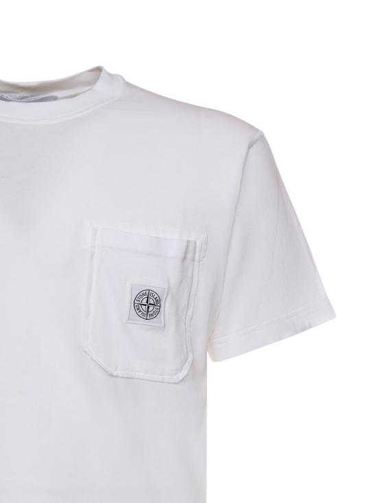 26SS 스톤 아일랜드 반팔 티셔츠 L1S152100032 S0057V0001 White - STONE ISLAND