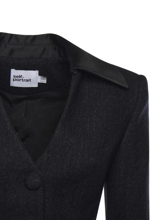 26SS 셀프 포트레이트 미디 원피스 RS26041M B Black - SELF PORTRAIT