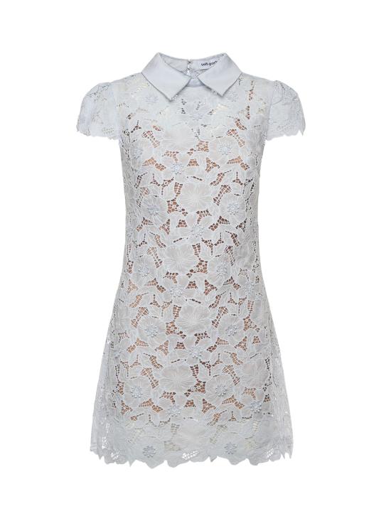 26SS 셀프 포트레이트 숏 원피스 RS26171S BL Blue