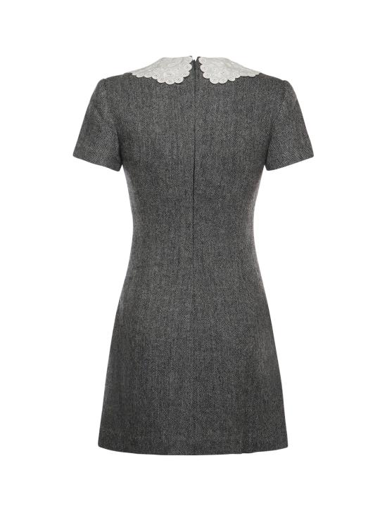 26SS 셀프 포트레이트 숏 원피스 RS26038SA GR Grey - SELF PORTRAIT