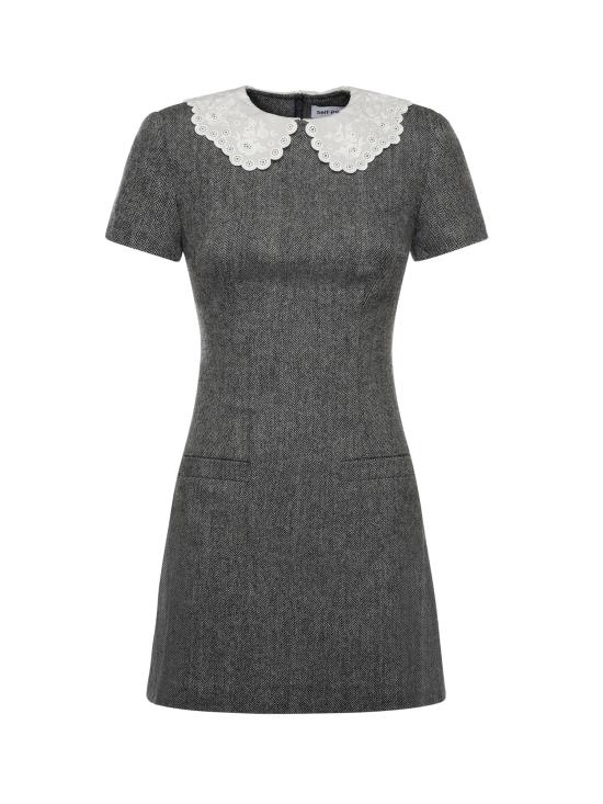 26SS 셀프 포트레이트 숏 원피스 RS26038SA GR Grey