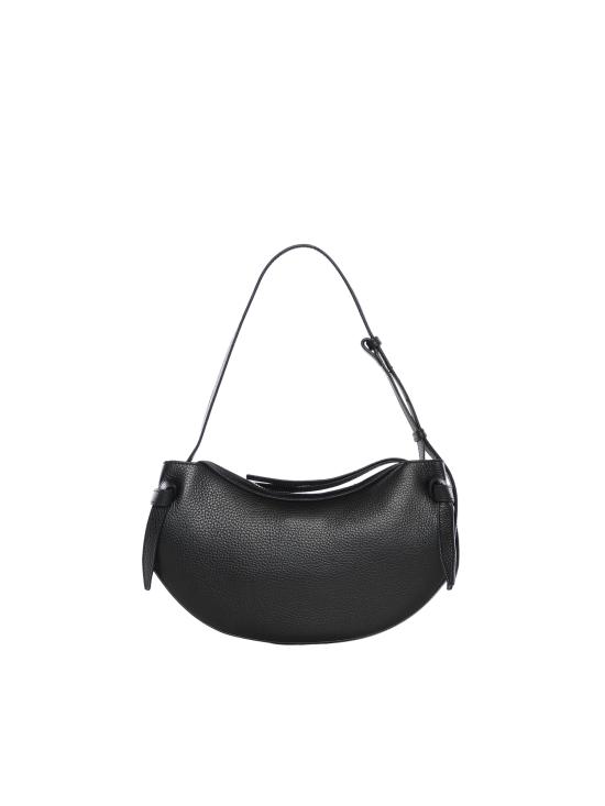 26SS 유제피 숄더백 FORTUNE COOKIE PEBBLE GRAIN LEATHER BLACK - YUZEFI