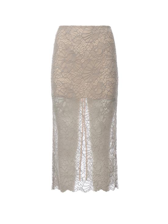 26SS 로테이트 롱 스커트 115703 039 Light gray