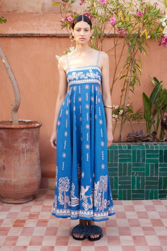 26SS 알레메 미디 원피스 6206D BLUE Blue - ALEMAIS