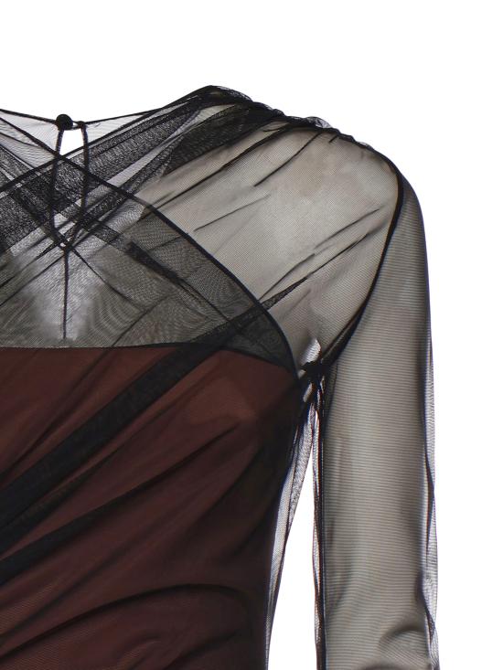 26SS 넨시 도자카 바디수트 티셔츠 NDSS25TOP083 Black Brown - NENSI DOJAKA