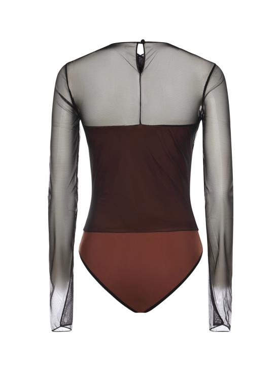 26SS 넨시 도자카 바디수트 티셔츠 NDSS25TOP083 Black Brown - NENSI DOJAKA