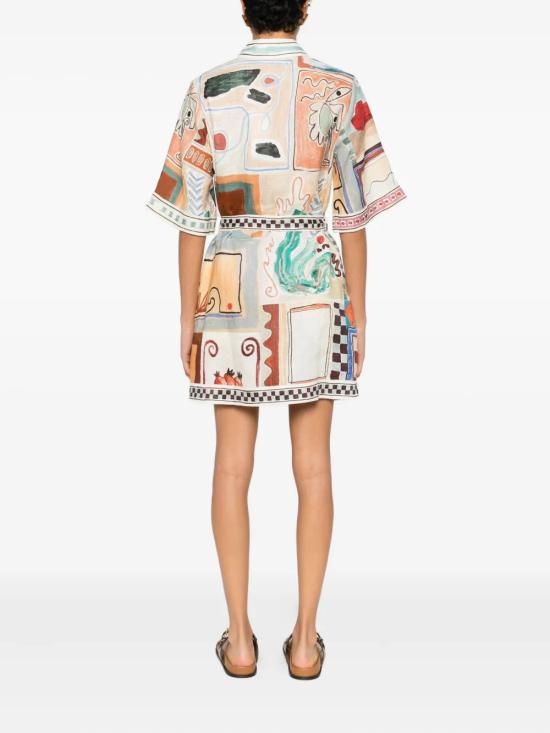 26SS 알레메 미디 원피스 6308D MULTI MultiColour - ALEMAIS