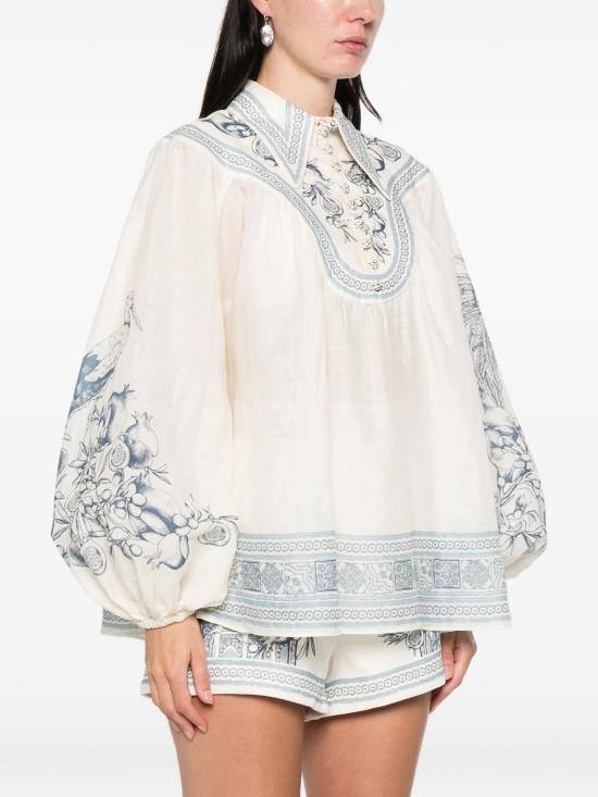 26SS 알레메 블라우스 6094T CREAM White - ALEMAIS