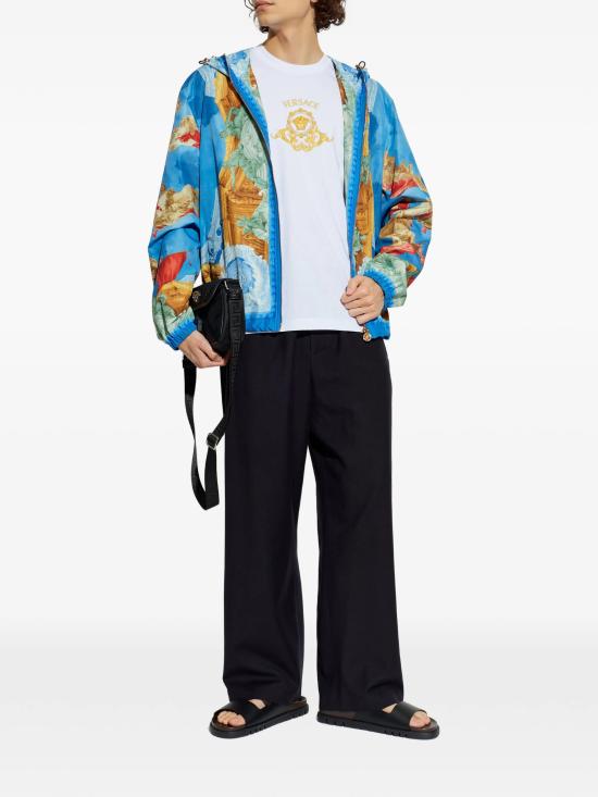 26SS 베르사체 반팔 티셔츠 10139441A16704 1W000 White - VERSACE