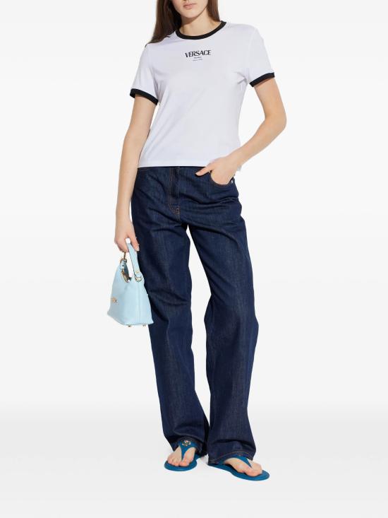 26SS 베르사체 반팔 티셔츠 10226561A16685 2W020 White - VERSACE