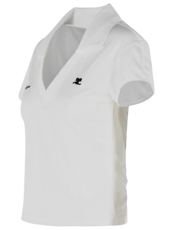 26SS 쿠레쥬 폴로 티셔츠 126JPO057JS0195B166 White - COURREGES