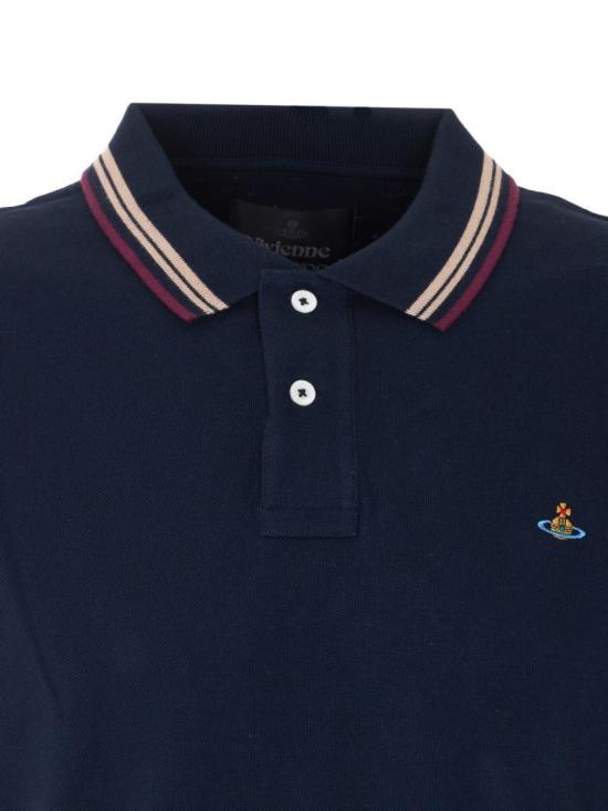 26SS 비비안웨스트우드 폴로 티셔츠 2H01000U J00AU K410 Blue - VIVIENNE WESTWOOD