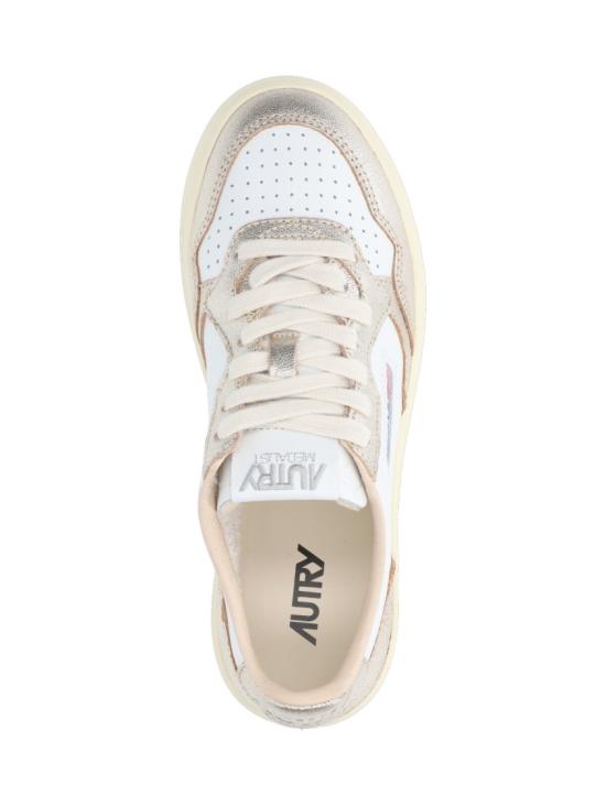 26SS 오트리 메달리스트 로우 레더 스니커즈 AULWWB16 White - AUTRY