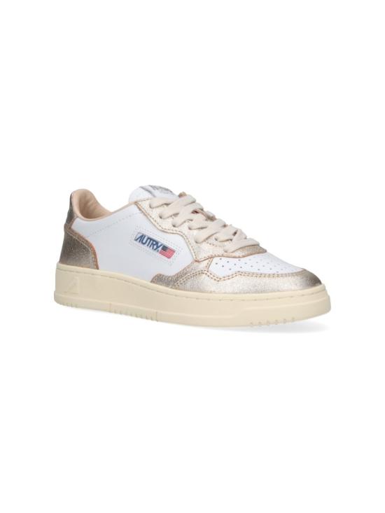 26SS 오트리 메달리스트 로우 레더 스니커즈 AULWWB16 White - AUTRY