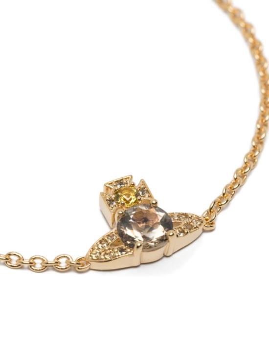 26SS 비비안웨스트우드 이즈메네 크리스탈 팔찌 이즈메네 크리스탈 팔찌 6102022I R103 Gold - VIVIENNE WESTWOOD