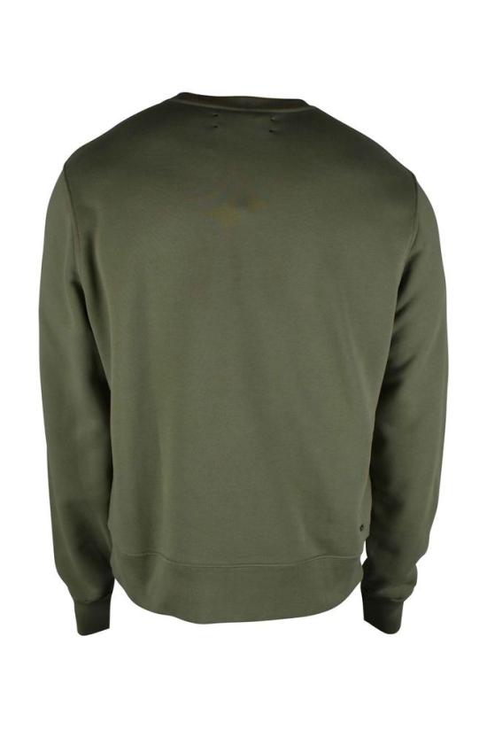  아미리 탑 편안한 핏의 카키 그린 코튼 스웨트셔츠 - AMIRI