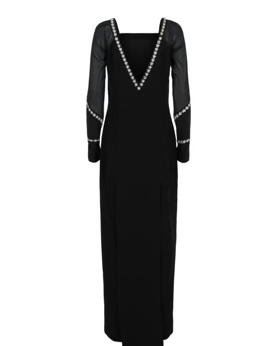  지방시 롱 원피스 BW21V0 G1N1 001 00002 38 Black - GIVENCHY