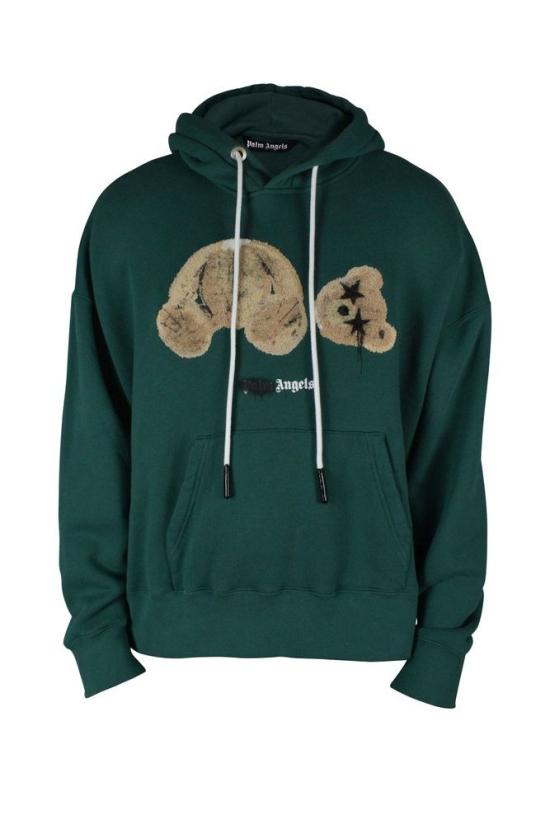  팜앤젤스 탑 전나무 녹색 후드티