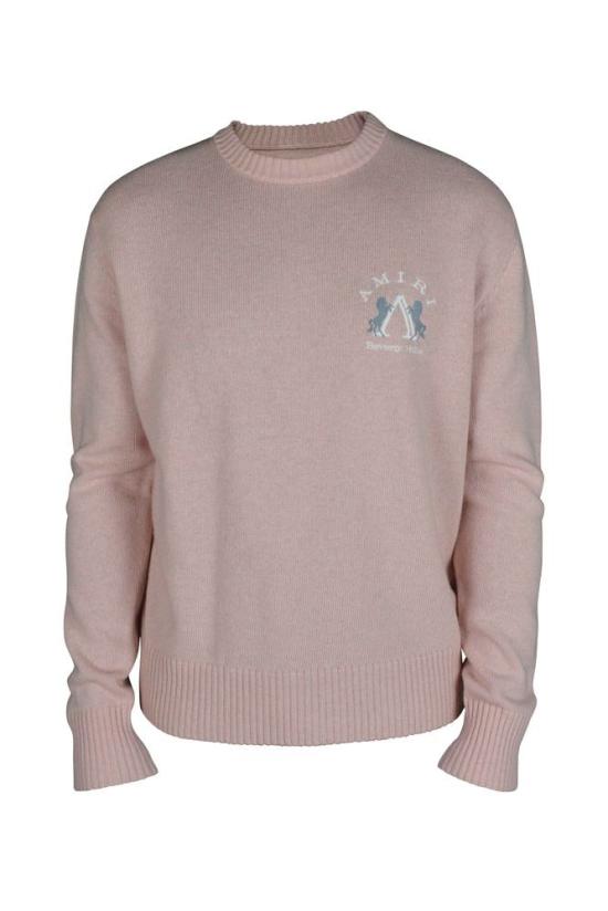  아미리 니트웨어 골지 디테일이 있는 긴팔 울 스웨터 - AMIRI