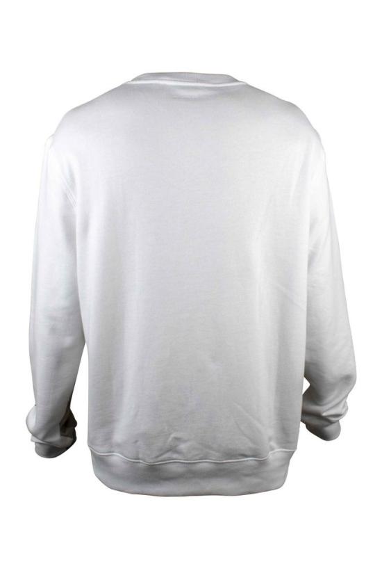  랑방 탑 밀리터리 프린트가 있는 베이지색 면 스웨트셔츠 - LANVIN