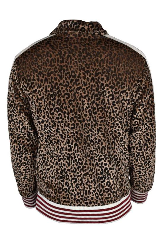  팜앤젤스 탑 갈색 레오파드 무늬 스웨트셔츠 - PALM ANGELS