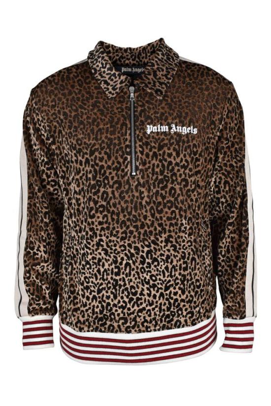  팜앤젤스 탑 갈색 레오파드 무늬 스웨트셔츠