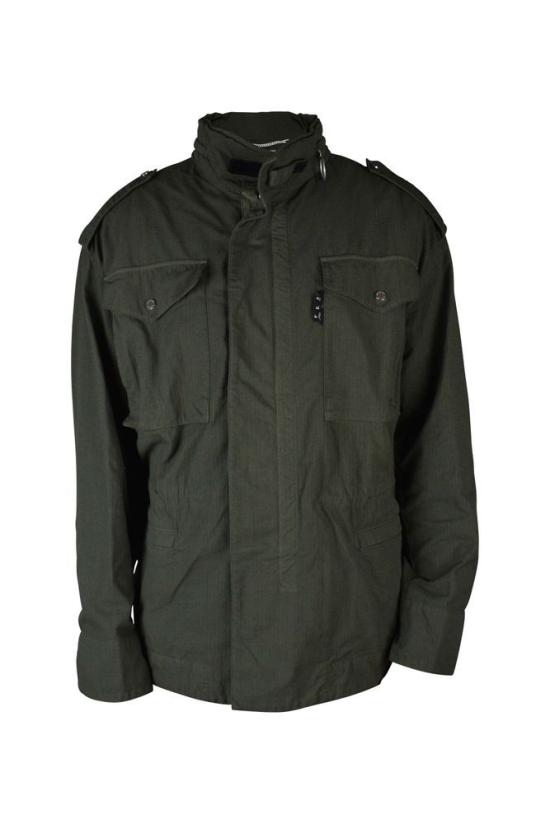  오프화이트 자켓 밀리터리 그린 지퍼 재킷