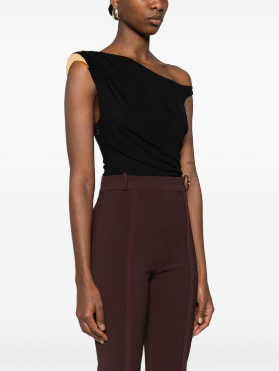 26SS 엘리자베타프랜치 바디수트 티셔츠 BO01361E2 110 Black - ELISABETTA FRANCHI