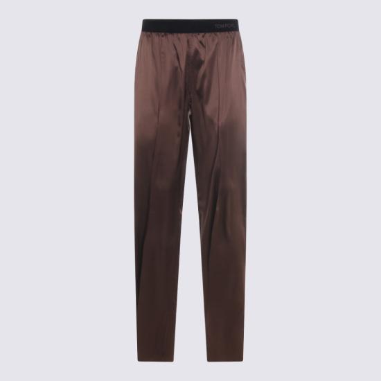 26SS 톰포드 트레이닝/조거 팬츠 PAW683FAX881ECD Brown - TOMFORD