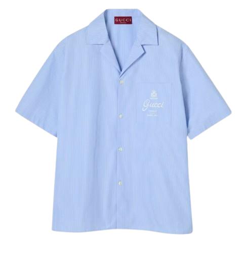 26SS 구찌 반팔 셔츠 794907 ZAJWW4061 Azure