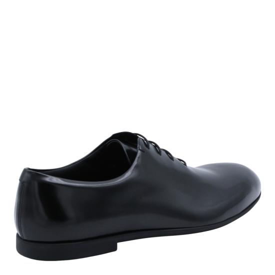 26SS 질샌더 로고 엠보스드 레더 레이스업 슈즈 J33ZJ0023P7032001 Black - JIL SANDER