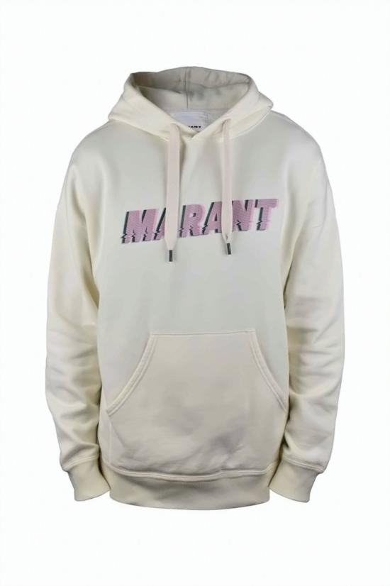  이자벨마랑 탑 오프화이트 후드티