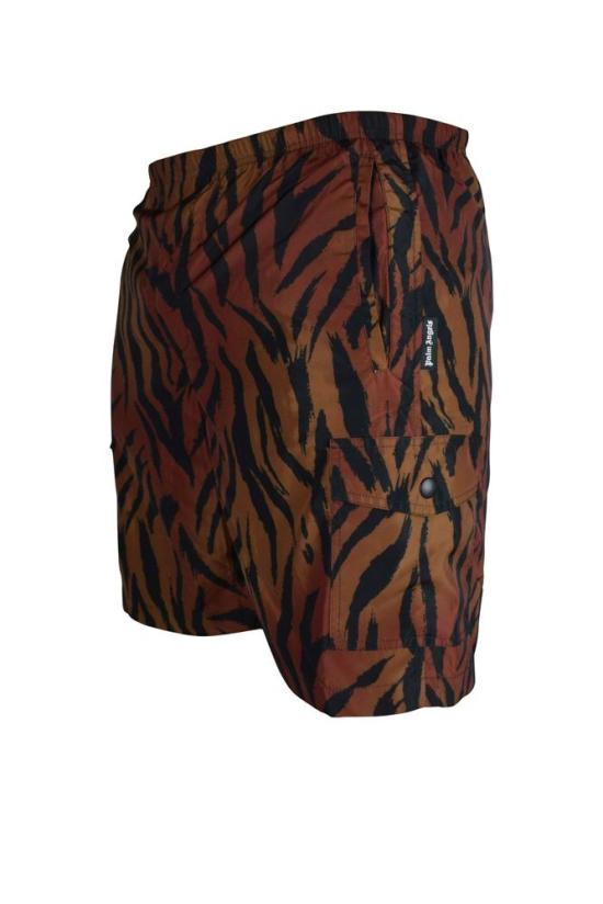  팜앤젤스 스윔팬츠 호랑이 무늬 나일론 수영 반바지 - PALM ANGELS