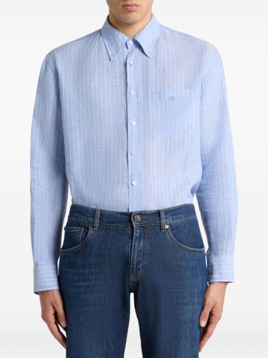 26SS 에트로 긴팔 셔츠 MRIB002999TB301B0193 Blue - ETRO
