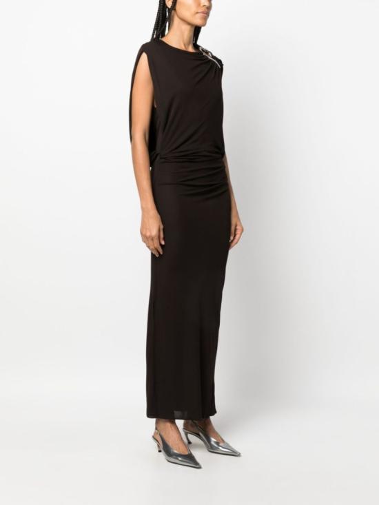  랑방 원피스 RW DR0024 5803 H23 693 Brown - LANVIN