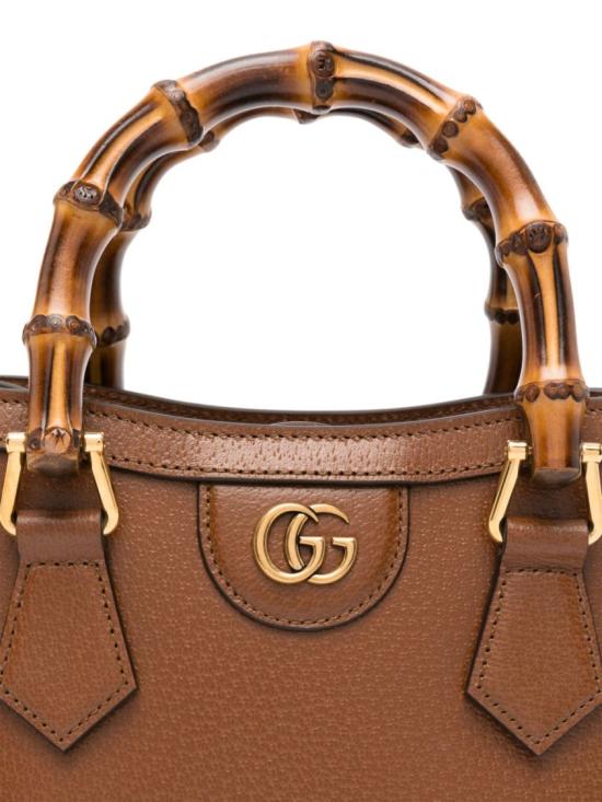 26SS 구찌 다이애나 미니 토트백 702732U3ZDT2549 Brown - GUCCI