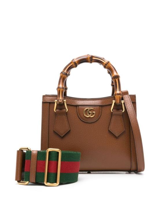 26SS 구찌 다이애나 미니 토트백 702732U3ZDT2549 Brown - GUCCI