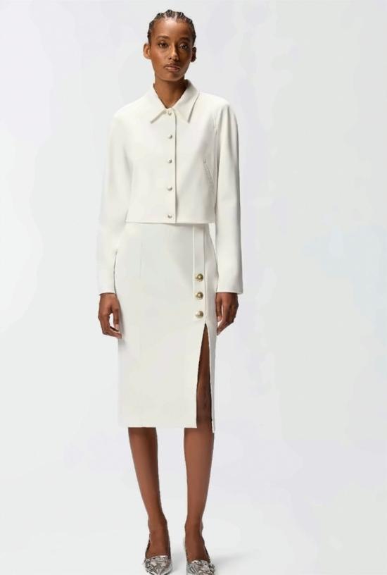 25FW 핑코 미디 스커트 105458 A24C Z05 White - PINKO